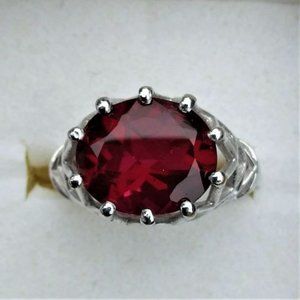 Blazing Red Quartz Ring